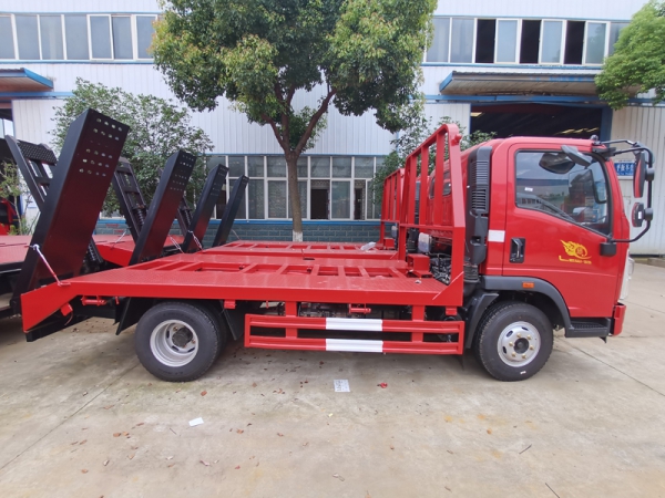 國六豪沃藍牌平板運輸車