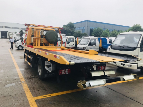 國六江淮康玲藍牌一拖二清障車