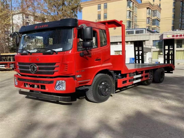 提升橋平板拖車(chē)拖17噸不超重