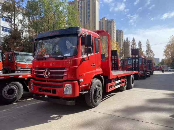 提升橋平板拖車(chē)拖17噸不超重